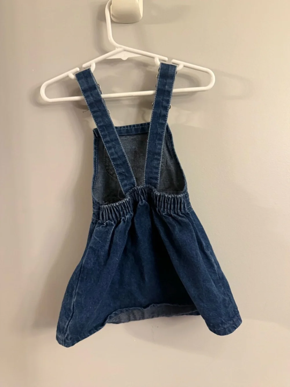 Vintage OshKosh B’Gosh Denim Jumper Dress Toddler Girls Size 2T Made in USA
